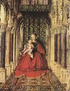 Jan Van Eyck The Virgin and Child in a Church (mk08) Norge oil painting reproduction